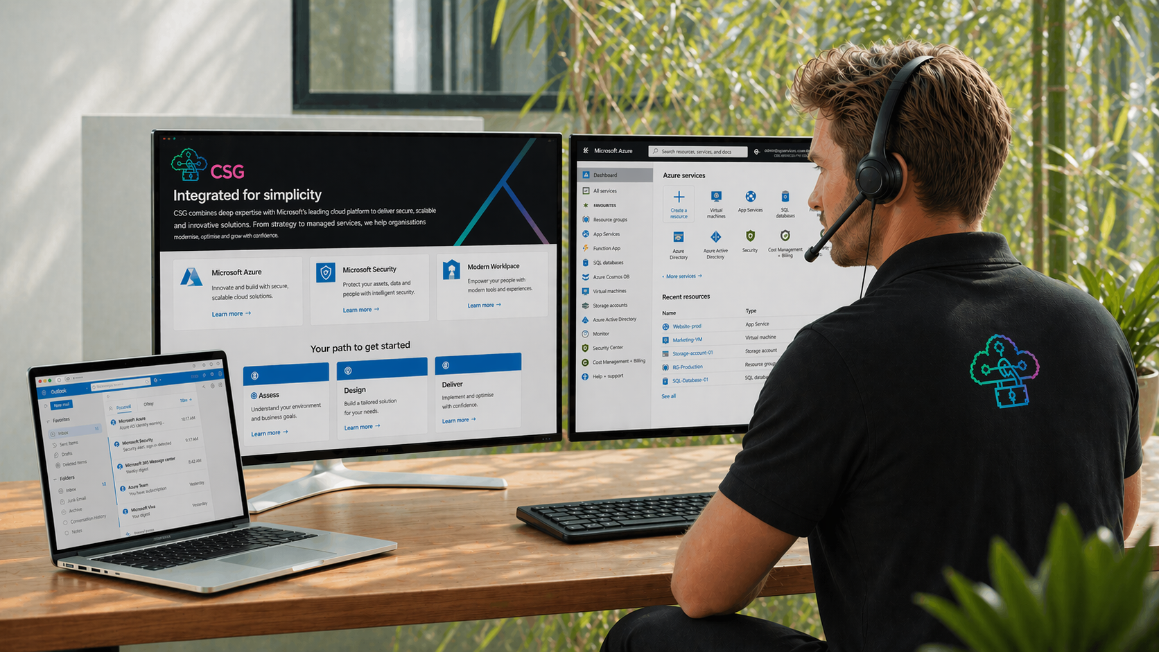 CSG IT professional managing Microsoft Azure and cloud services